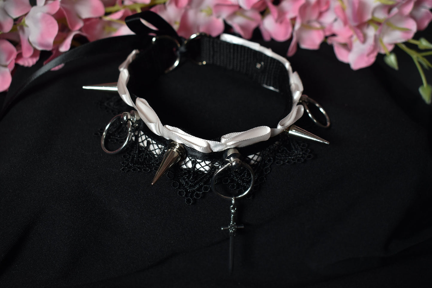 Spiked Beige And Black Sword