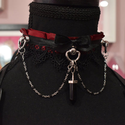 Vampire Red Lace Choker