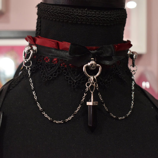 Vampire Red Lace Choker