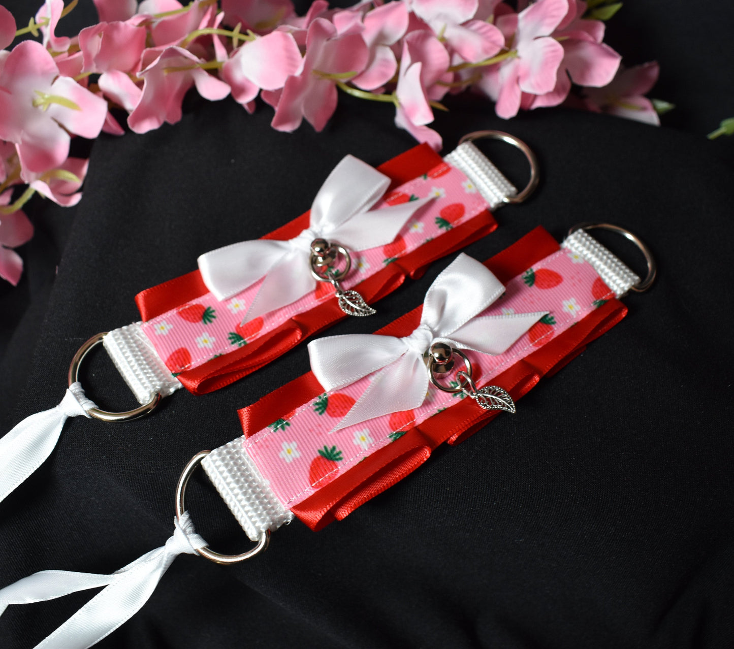 Spring Strawberry Cuffs