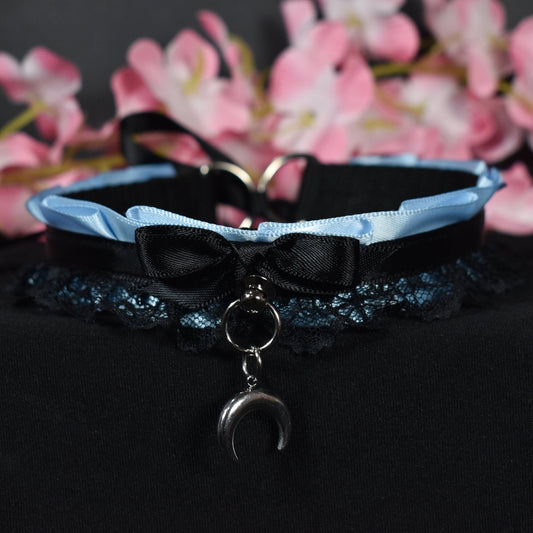 Light Blue Moon Choker