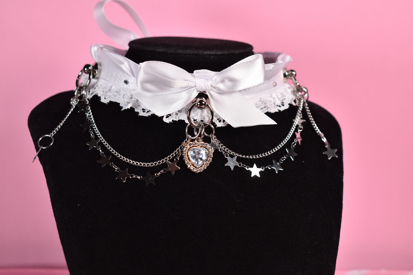 Made to your size / Silver colored Bridal Choker