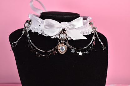 Made to your size / Silver colored Bridal Choker