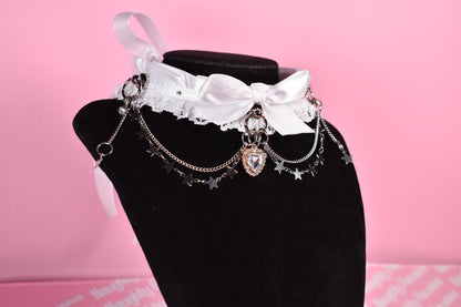 Made to your size / Silver colored Bridal Choker