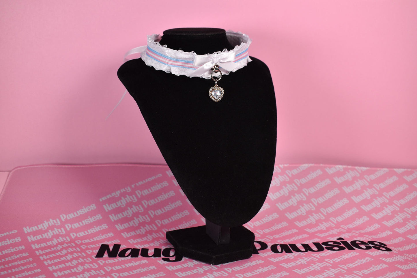 Made to your size / Pride Collection - Trans pride lace choker
