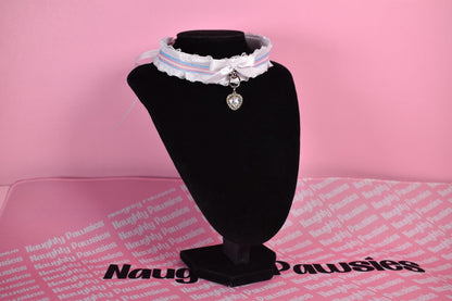 Made to your size / Pride Collection - Trans pride lace choker