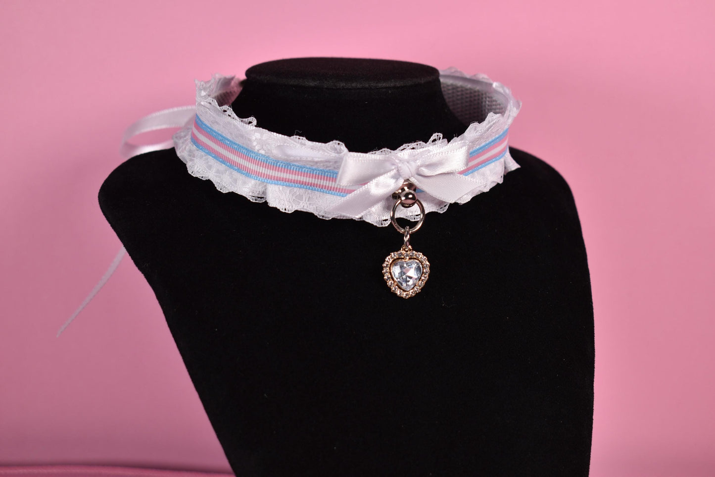 Made to your size / Pride Collection - Trans pride lace choker