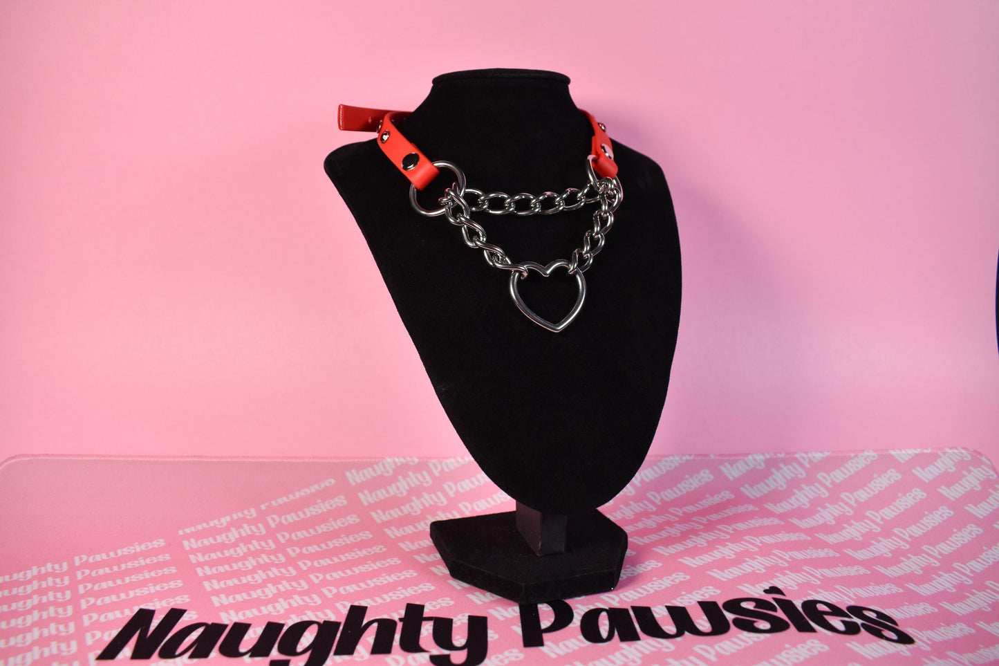 made to your size   / Red heart  Biothane Martingale 1/2 inch