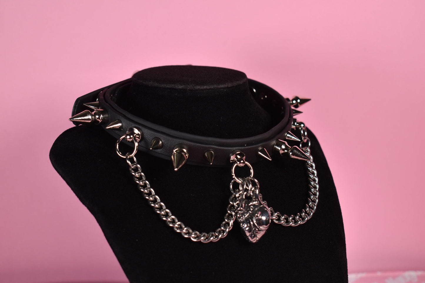 Anatomy  puppy style spiked biothane choker