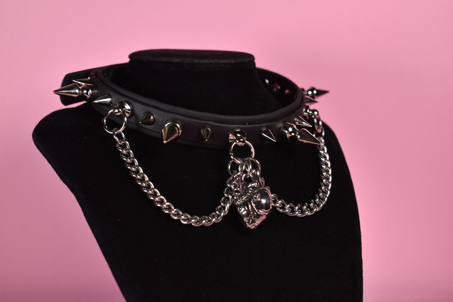 Anatomy  puppy style spiked biothane choker