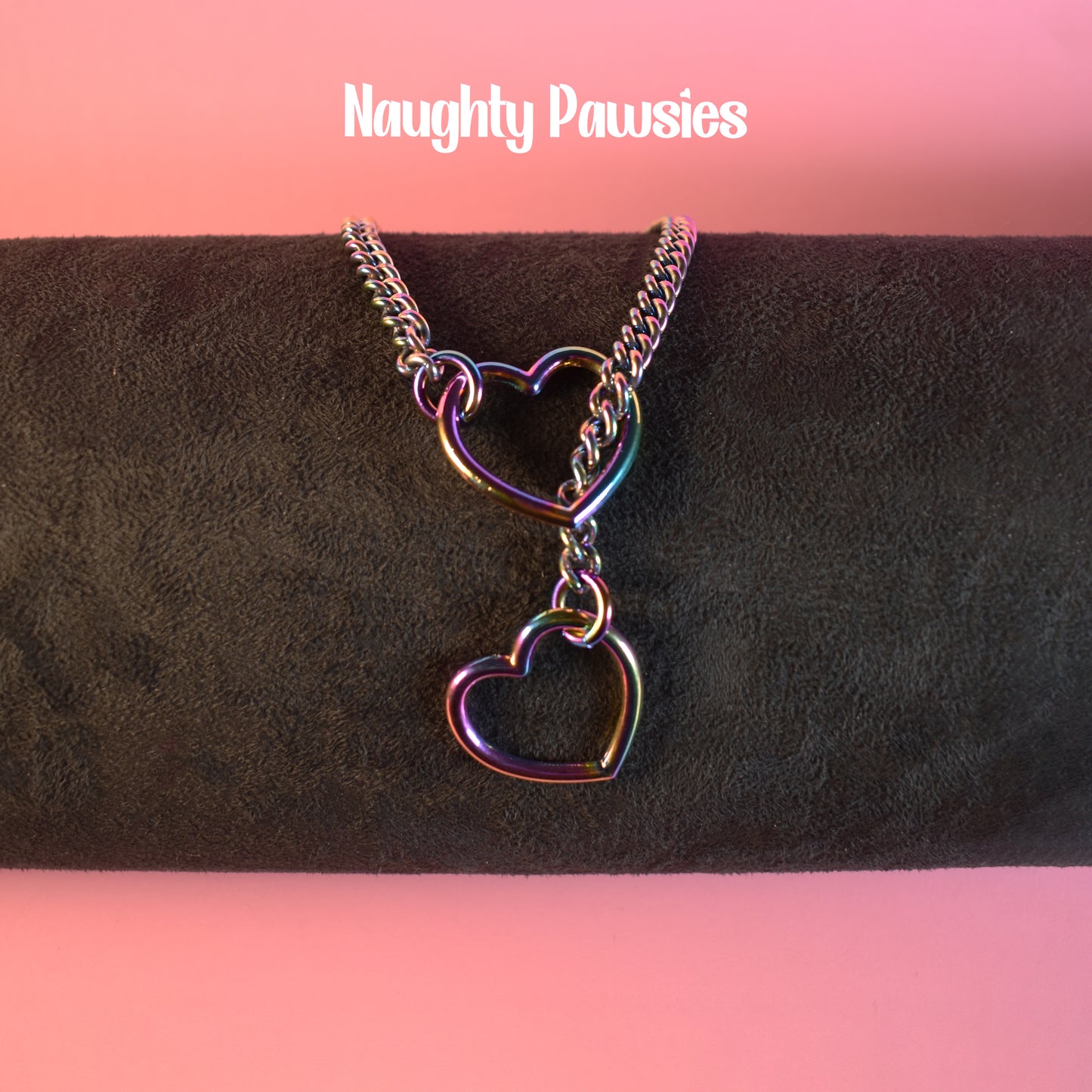Rainbow Heart Slip Chain
