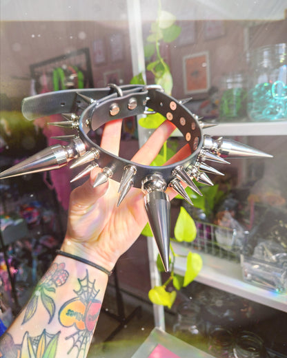 Mega spike  Biothane choker