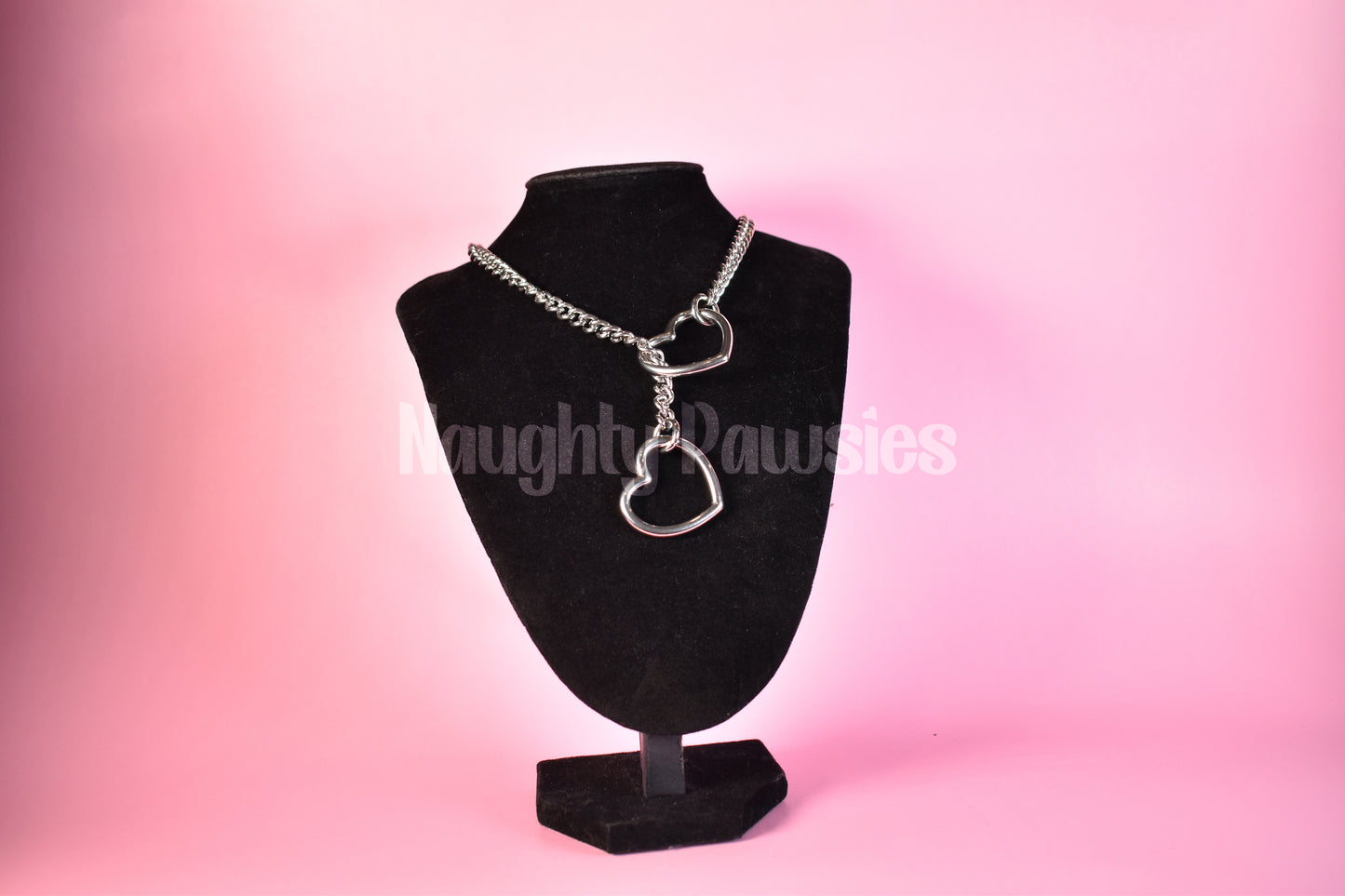 Silver Heart Ring Slip Chain
