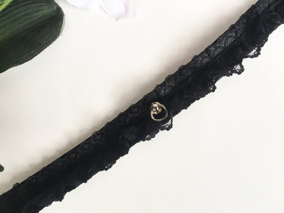 Black Kitten Play Choker