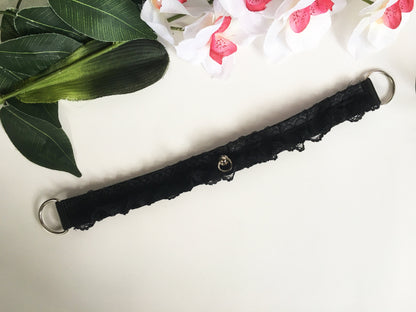 Black Kitten Play Choker