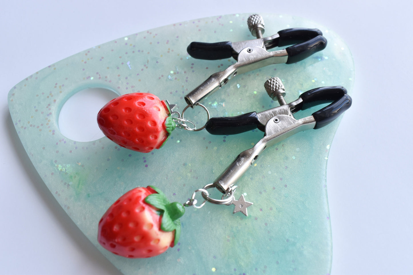 Strawberry nipple clamps