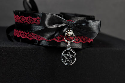 Red Goth Choker