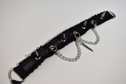 Spikey Machete Kitten Choker