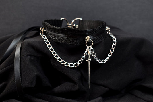 Black Sword choker / Made to your size