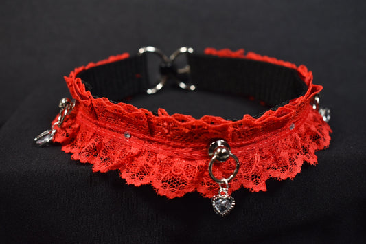 Red Lace Valentine's Choker