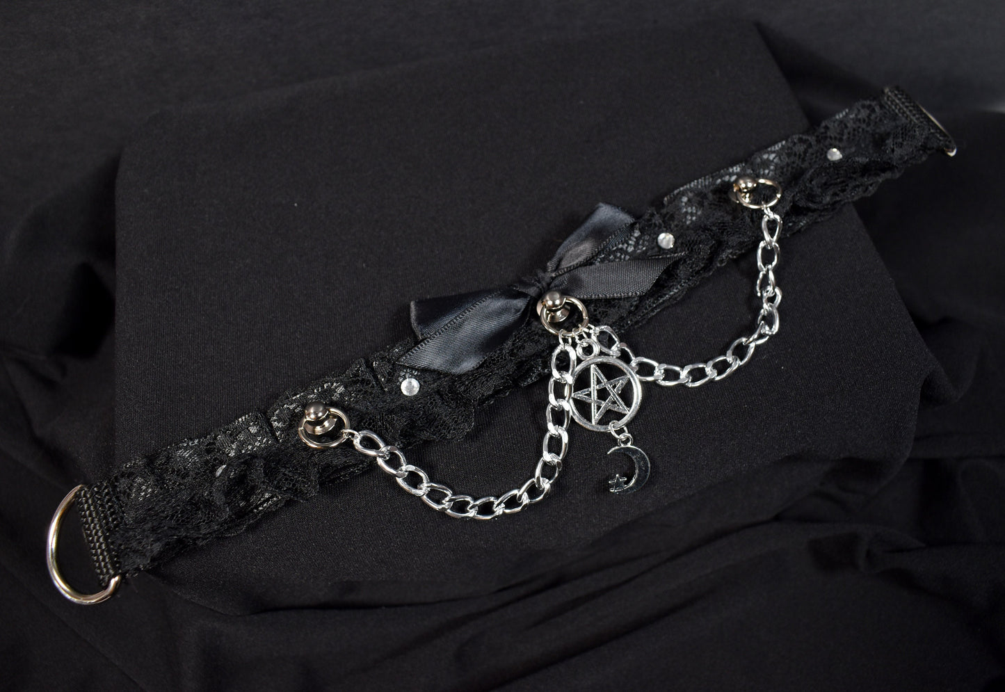 Witchy goth choker / Made to your size