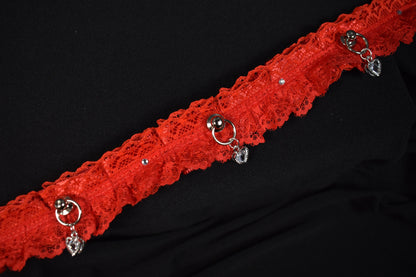 Red Lace Valentine's Choker
