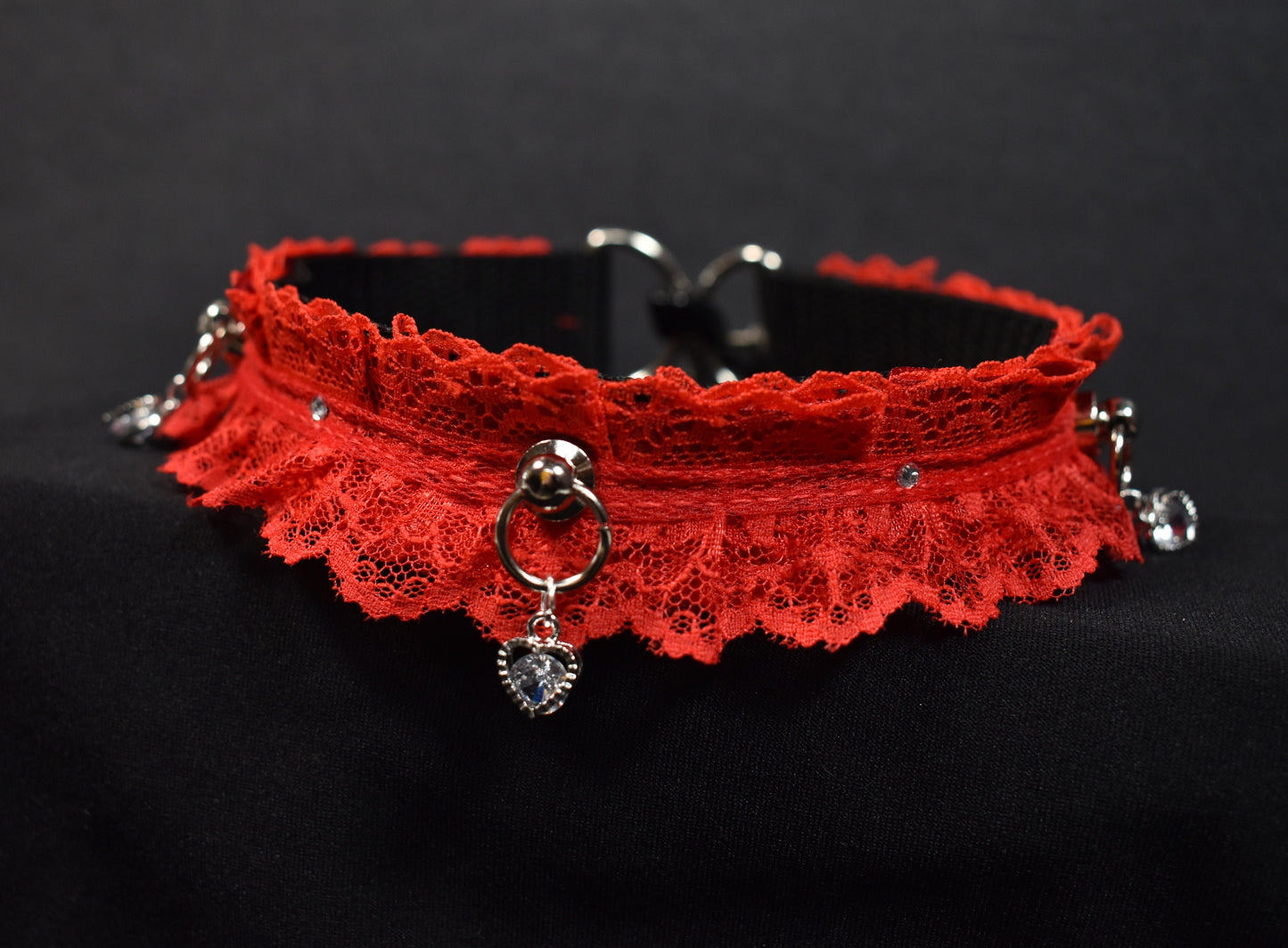 Red Lace Valentine's Choker