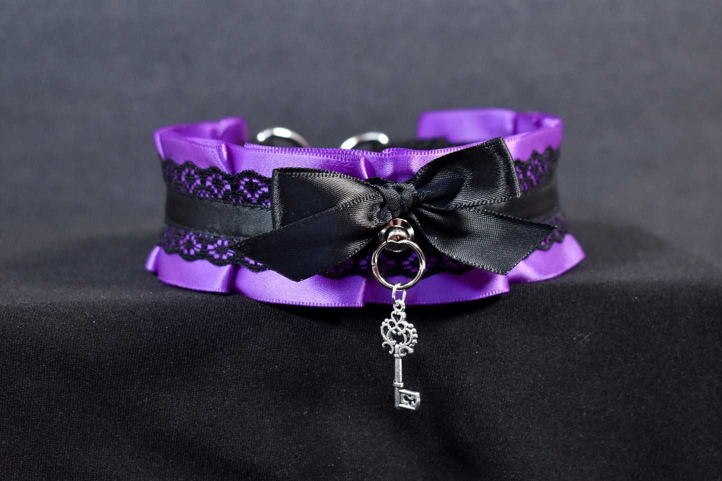 Purple Key Choker