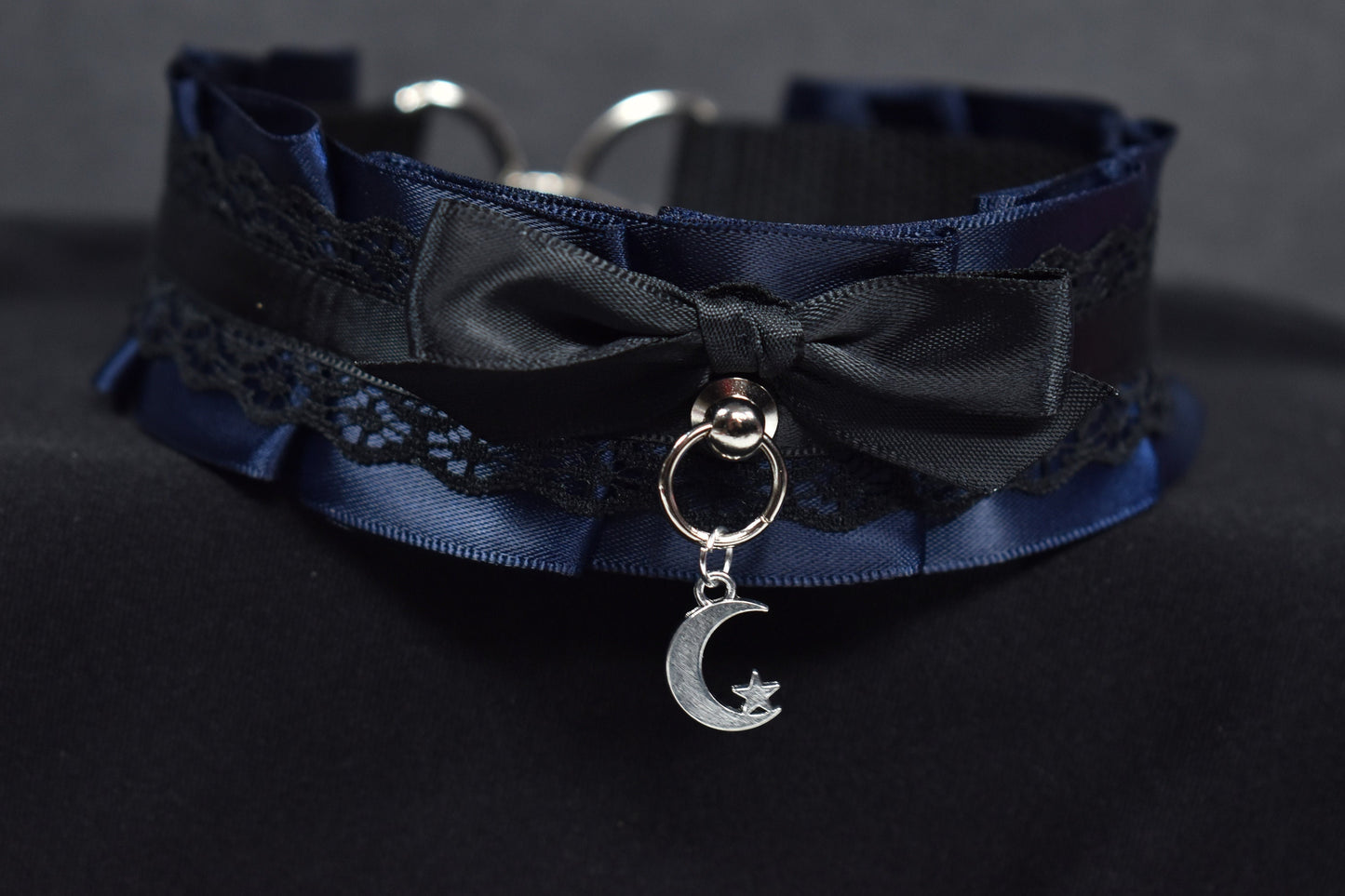 Navy Moon Choker