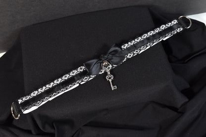 Black And White Key Choker