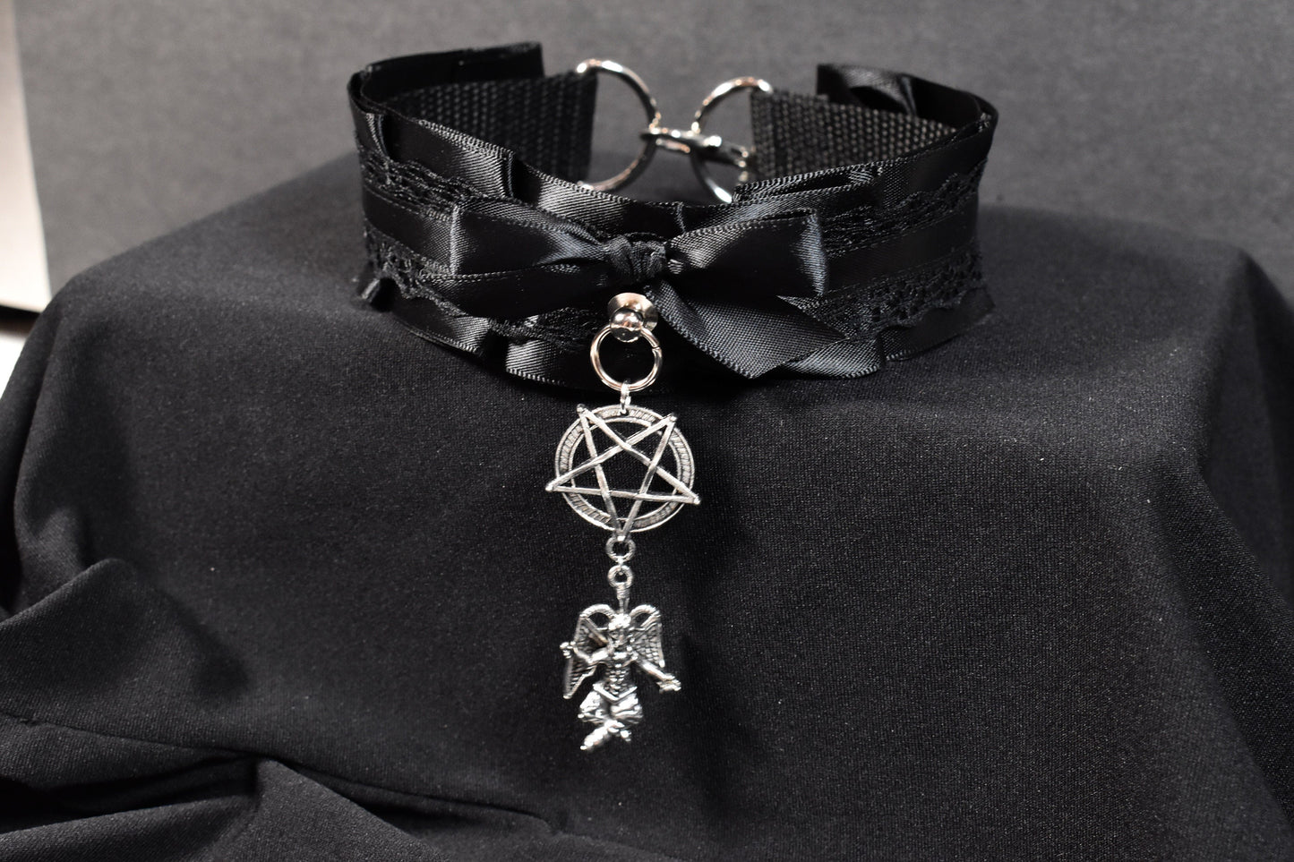 simple baphomet choker /made to your size