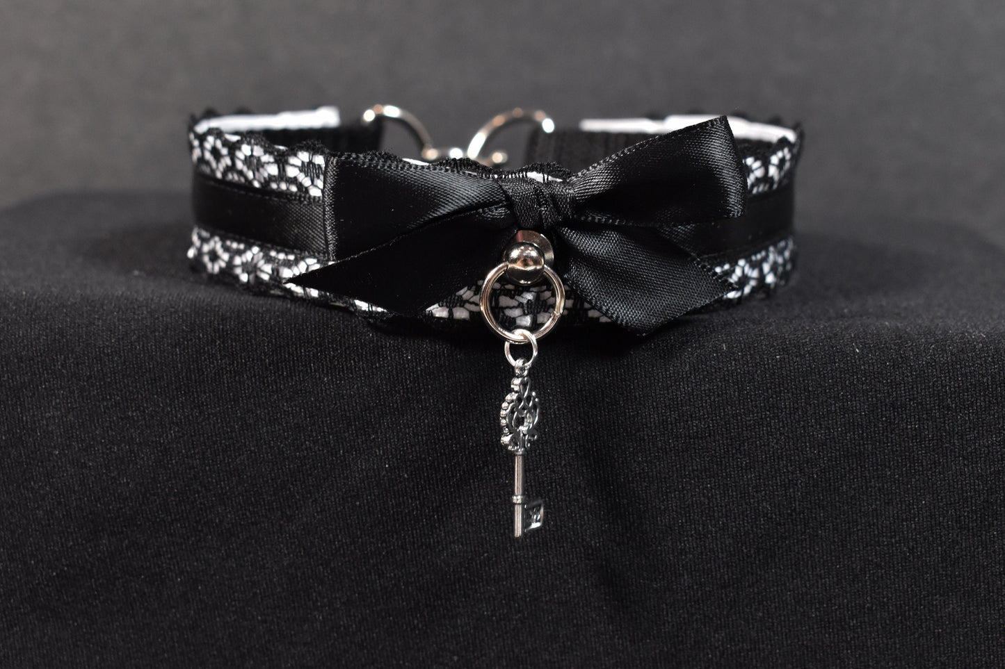 Black And White Key Choker