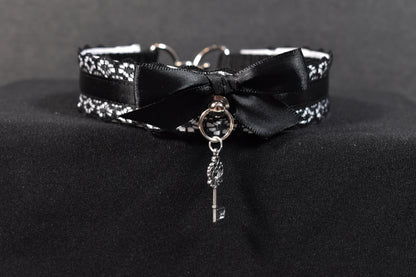 Black And White Key Choker