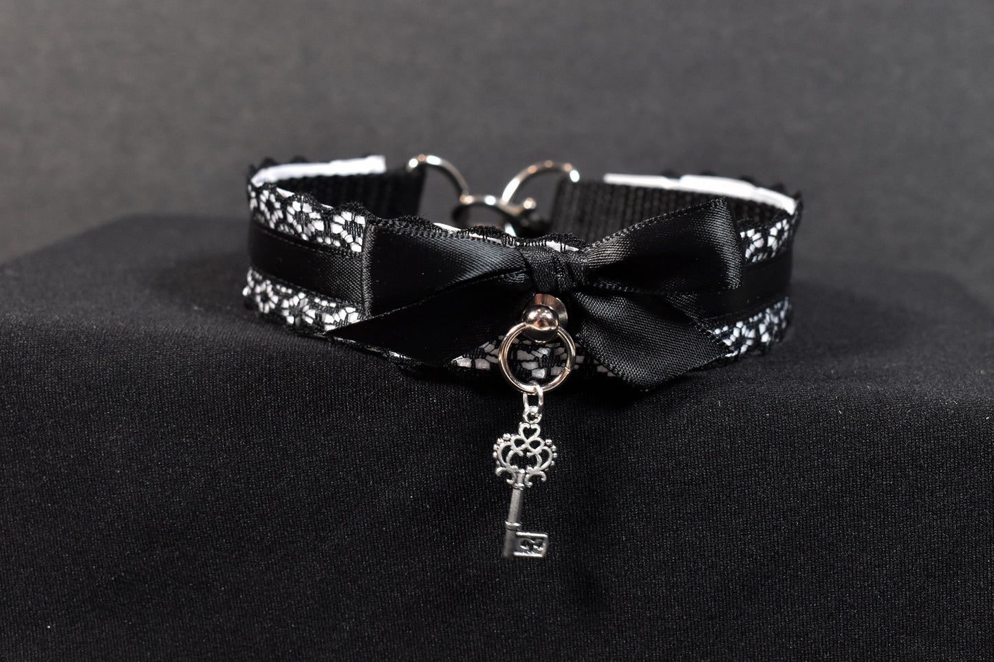 Black And White Key Choker