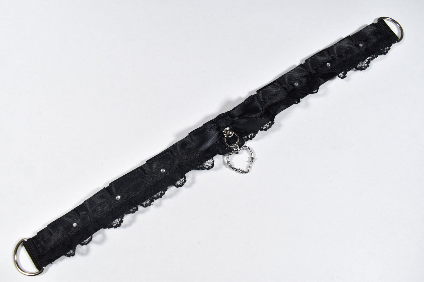 Barbed Wire Heart Choker