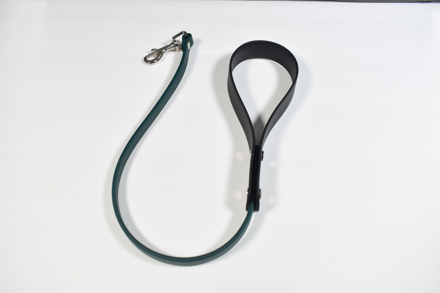 Black + Dark Green Biothane Leash