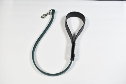 Black + Dark Green Biothane Leash