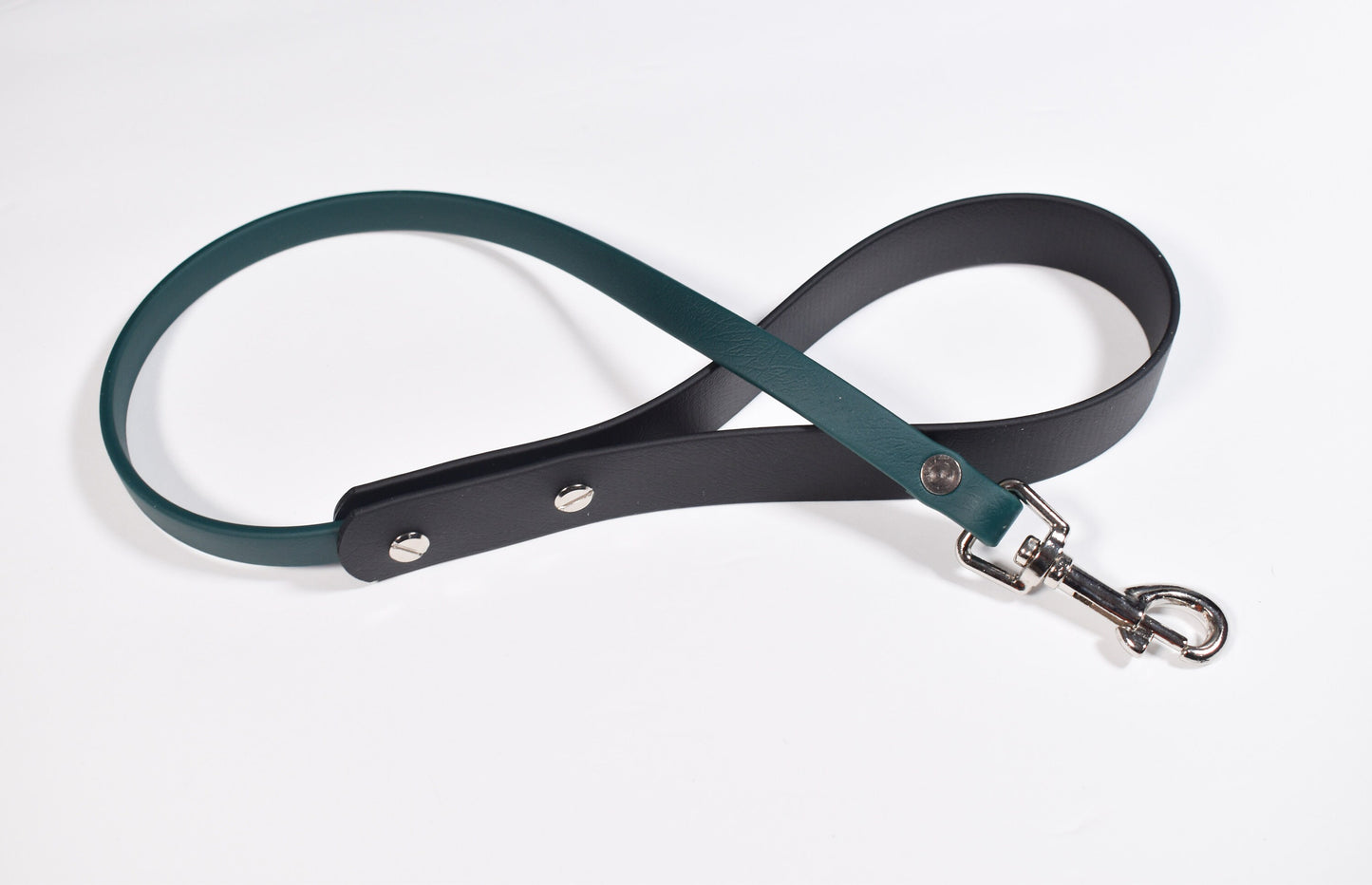 Black + Dark Green Biothane Leash