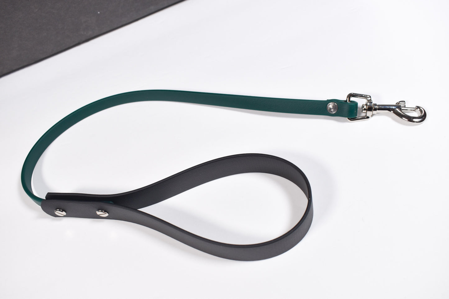 Black + Dark Green Biothane Leash