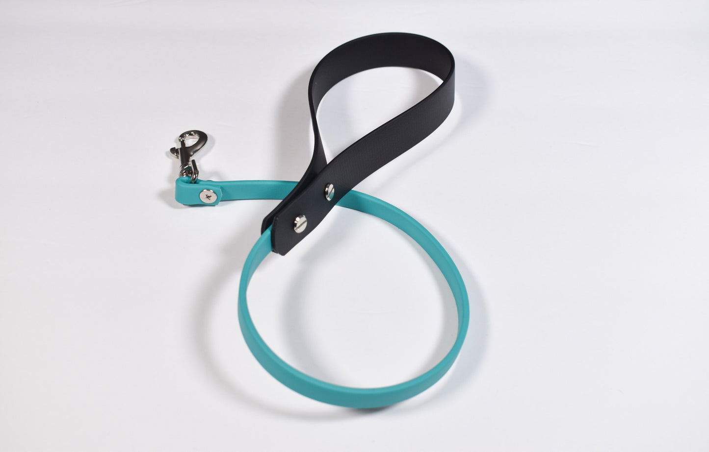 MADE TO ORDER Black+ Aqua  biothane leash