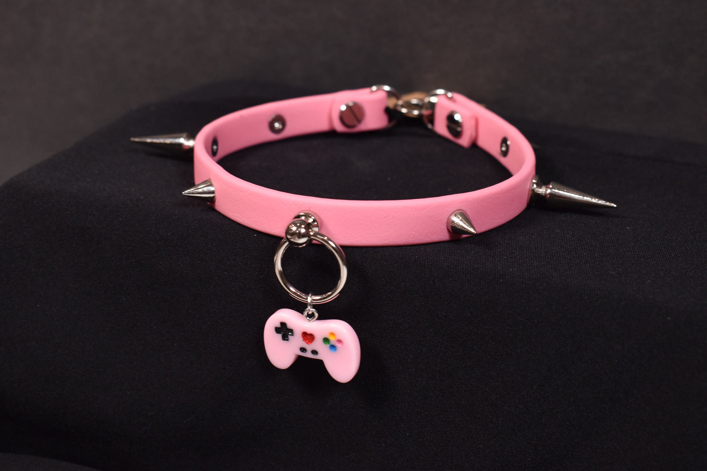 Made to your size / Biothane Pink gamer choker