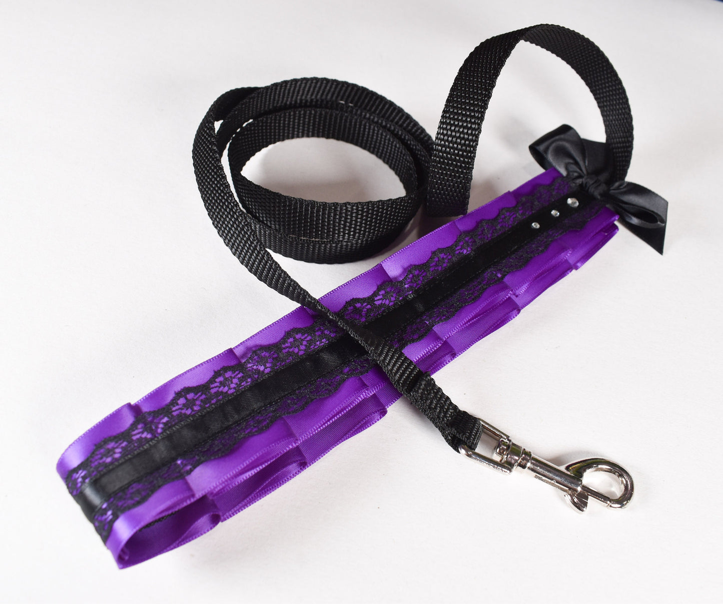 MADE TO ORDER Purple  Kitten play leash