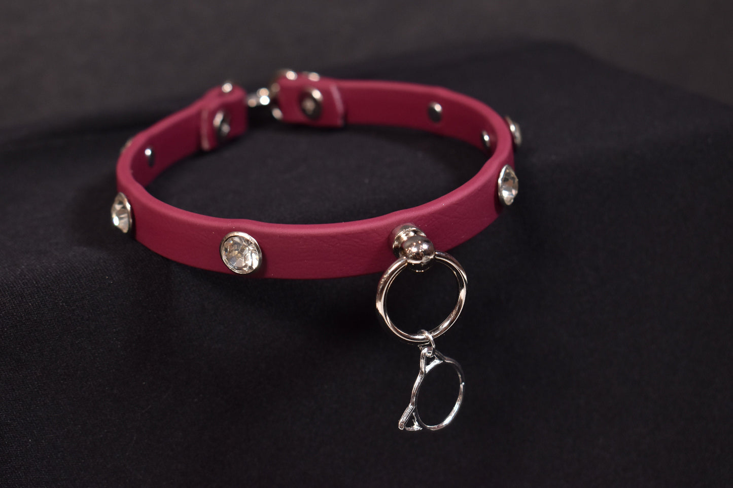 Made to your size / Biothane  Wine kitty choker