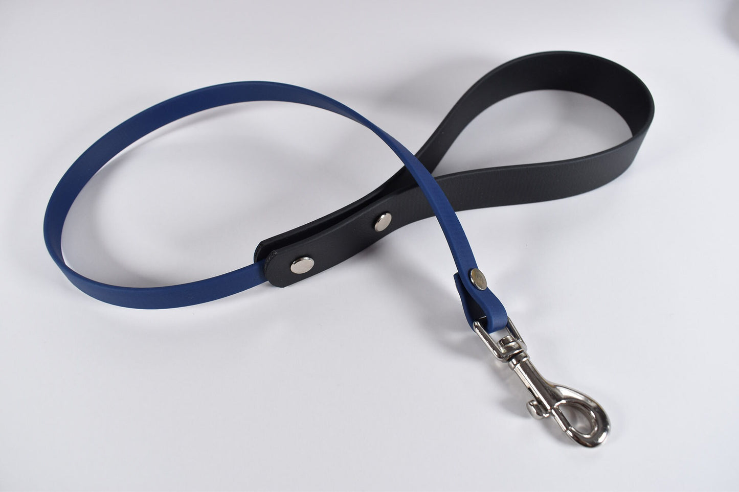 Black + Blue Biothane Leash