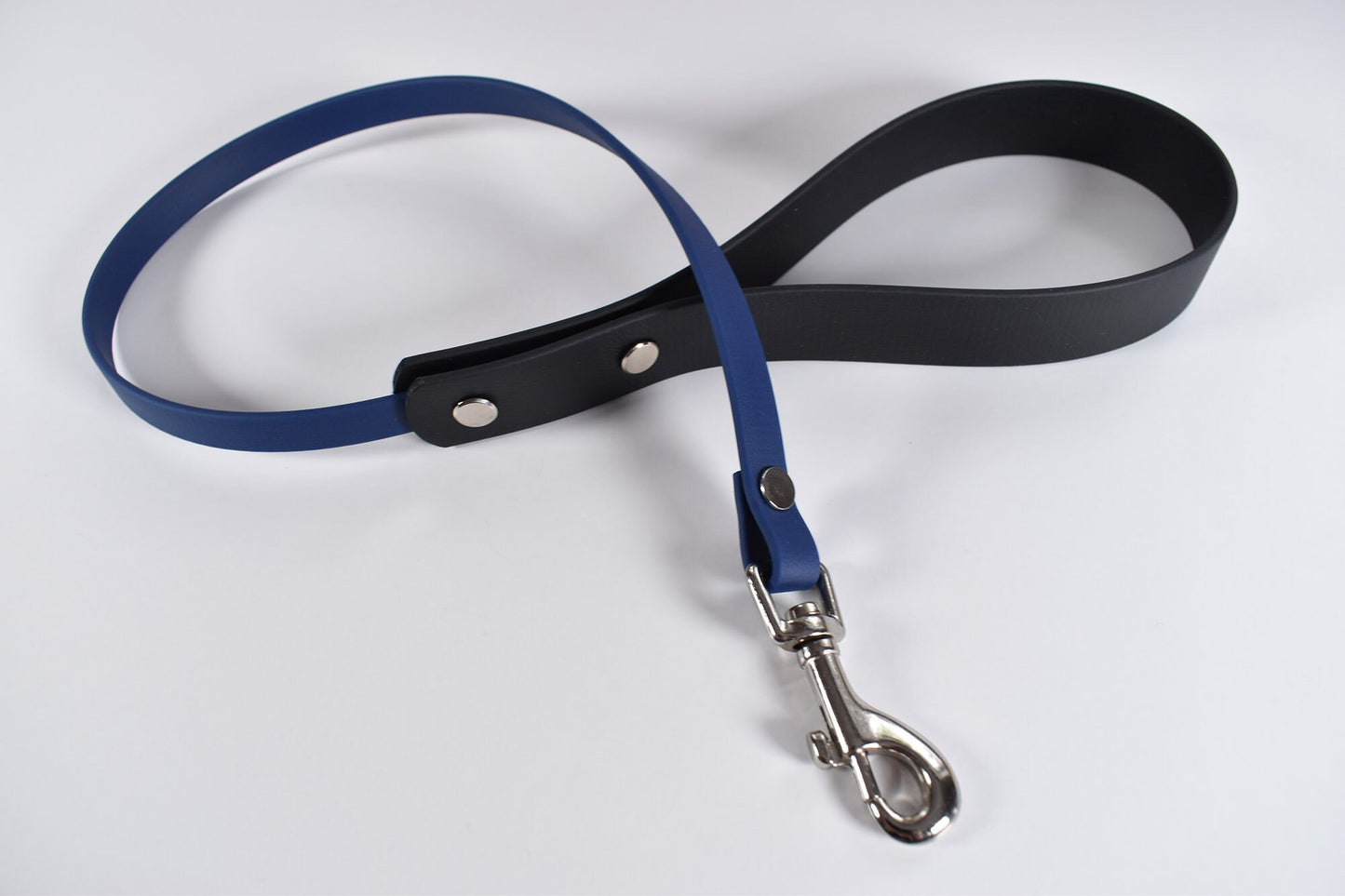 Black + Blue Biothane Leash