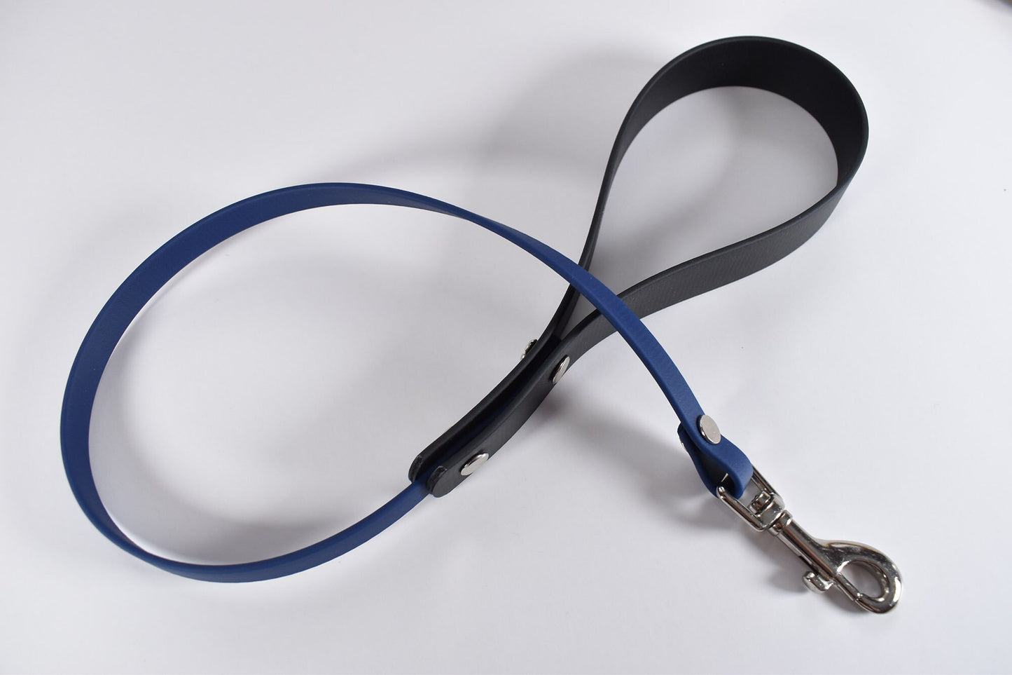 Black + Blue Biothane Leash