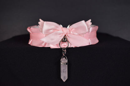 Pink Wing Crystal Choker