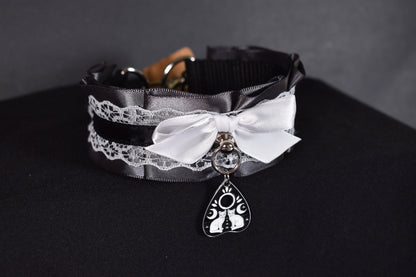 Gray Kitty Ouija Choker